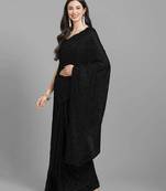 Black Sequin Saree