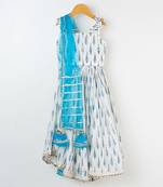 Ivory & Blue Lehenga Set