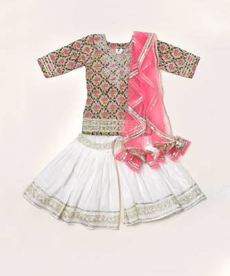 Grey Printed Cotton Sharara Set 1