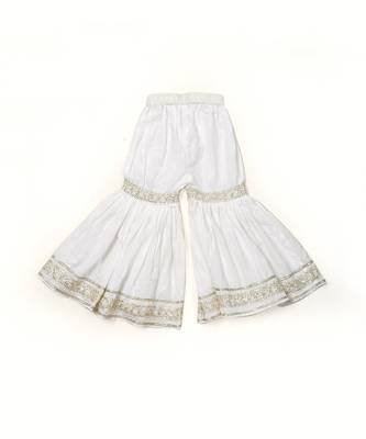 Blue Printed Cotton Sharara Set 4