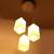 Pendants Ceiling Hanging Lamp Light Of 3 Decorated Glass Shade In 1 Metal Fitting