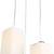 Pendants Ceiling Hanging Lamp Light Of 3 Decorated Glass Shade In 1 Metal Fitting