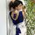 Navy Blue Georgette Party Wear Chikankari Blouse
