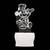 3D Illusion Effect Mickey Mouse Multi Colour LED Night Lamp, Pack Of 4