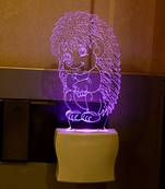 3D Illusion Big Hairy Smiling Mouse LED Plug & Play Wall Lamp