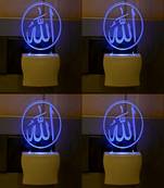 3D Illusion Effect Alha Multi Colour LED Night Lamp, Pack Of 4