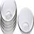 Self-Design Glass Round Party, Home, Serving Plate, Pack Of 6