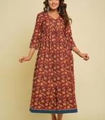 COTTON PRINTED FLORAL KURTI