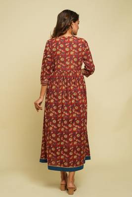 COTTON PRINTED FLORAL KURTI 2