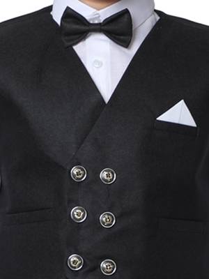 Black 3 Piece Baba Suit Set Cotton For boys // Western Wear 5