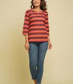 COTTON STRIPED STRAIGHT TOP