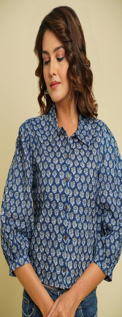 COTON PRINTED SHORT SHIRT
