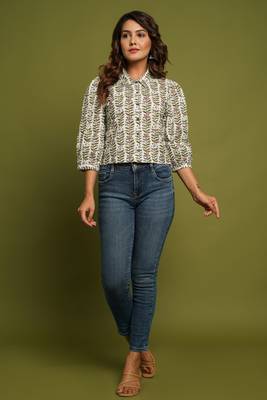 COTON PRINTED SHORT SHIRT 1