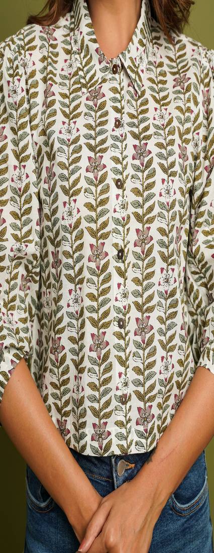 COTON PRINTED SHORT SHIRT