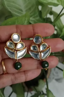 RozMili kundan Green chokers