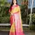 Women'S Banarasi Style Patola silk Blend Saree With Blouse Piece