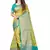Yellow patola style silk blend zari & Threads work classic saree with Blouse