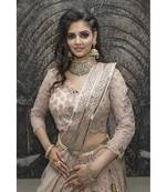 Embroidered Peach Lehenga Set