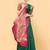 Green woven silk saree with blouse