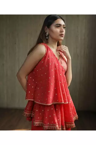 Blush Pink Two Tierred Kurta