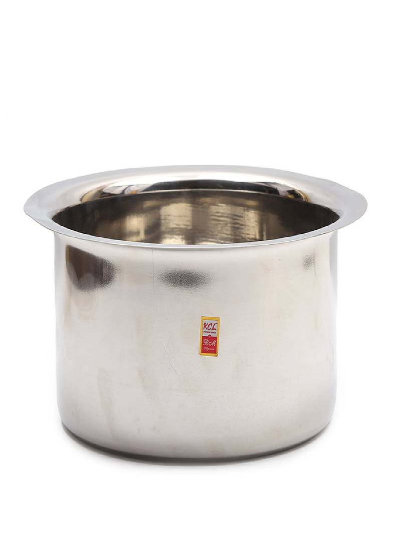 KCL Stainless Steel Plain Tope/Patila Induction Base for cooking (3000, 4000, 5000 and 6000 ml) - Set of 4