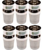Coconut Stainless Steel Water/Juice Glass Set of 6 - Capacity 270 ml each