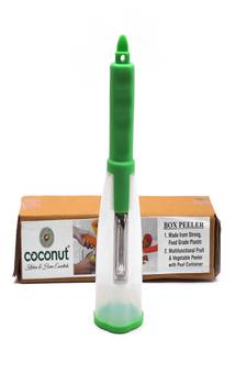 Coconut Stainless Steel Vegetable Peeler with Storage Box - 1 Unit - 19cm