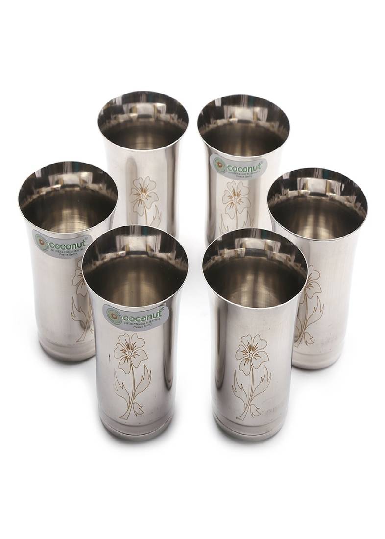 Coconut Stainless Steel Vertical Water Pot/Container with Tap - 1 PC (Capacity: 10 litres)