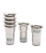 Coconut Stainless Steel Tea/Coffee Glass - Set of 6 (120 ML Each)
