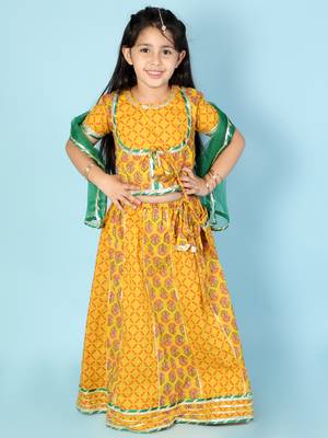 KID1 Baani Block Print Lehenga Choli 1