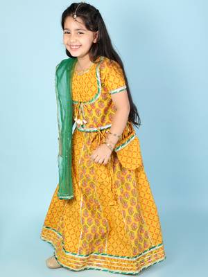 KID1 Baani Block Print Lehenga Choli 5
