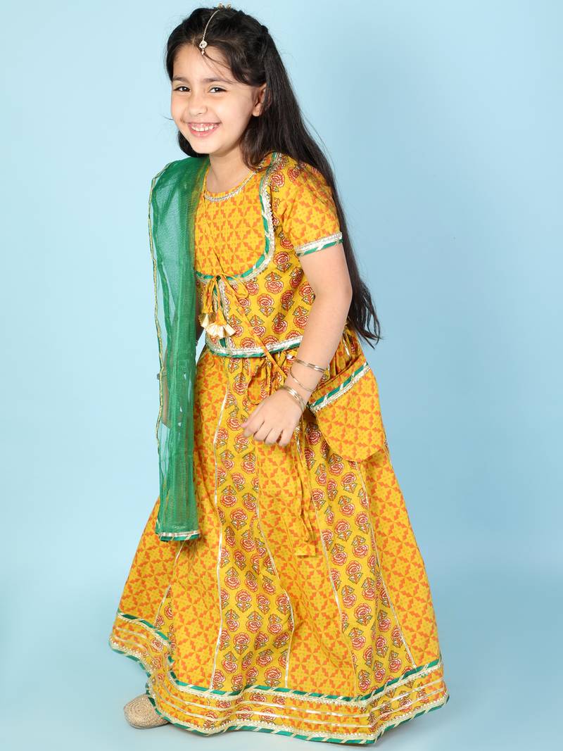 KID1 Baani Block Print Lehenga Choli
