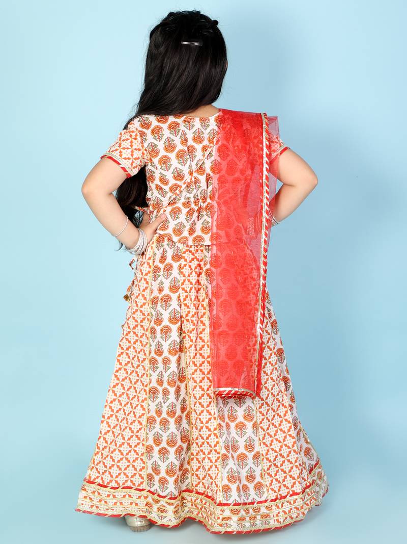 KID1 Baani Block Print Lehenga Choli