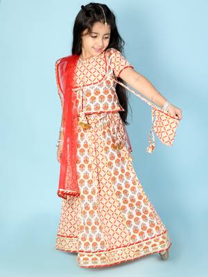 KID1 Baani Block Print Lehenga Choli 4