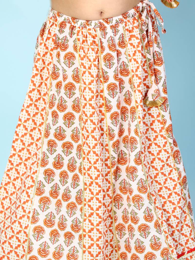 KID1 Baani Block Print Lehenga Choli