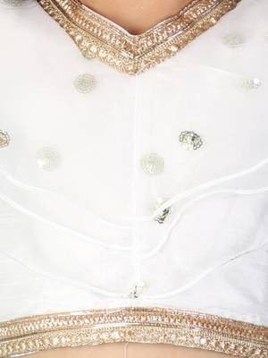 KID1 Kiara Sequins top with floral Lehenga 3