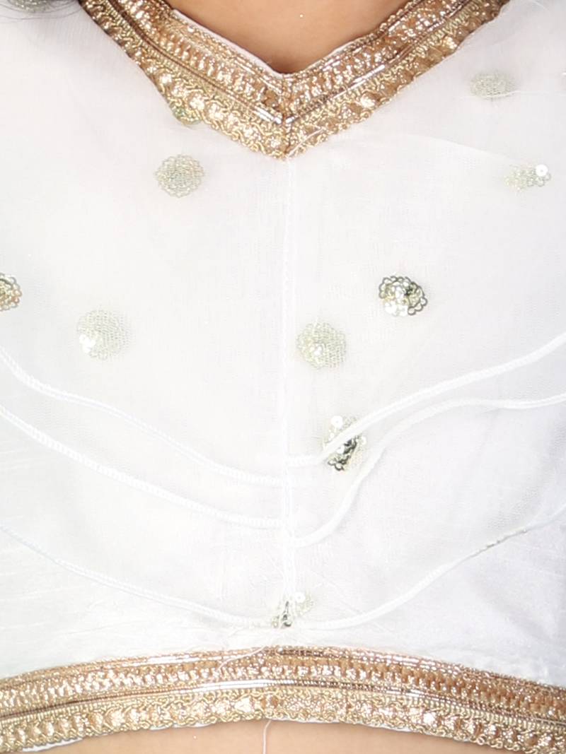 KID1 Kiara Sequins top with floral Lehenga