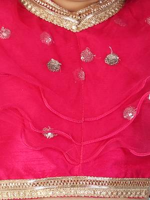 KID1 Kiara Sequins top with floral Lehenga 3