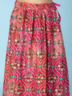 KID1 Kiara Sequins top with floral Lehenga 5