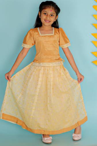 KID1 Pavda Pattu Lehenga