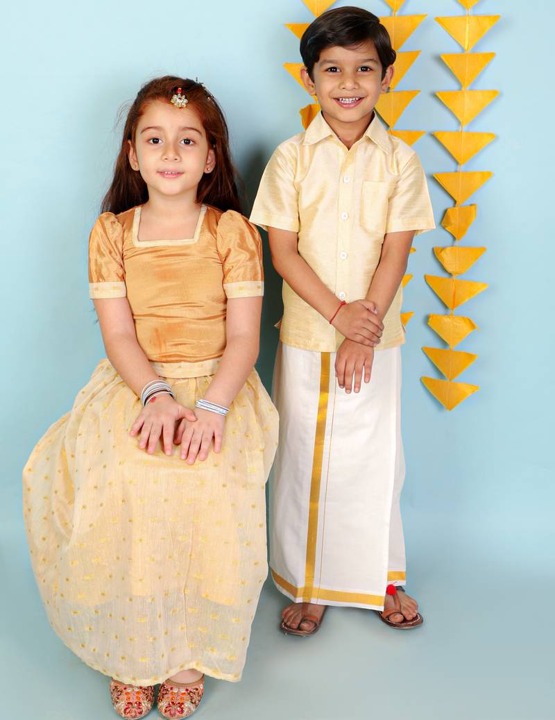 KID1 Pavda Pattu Lehenga