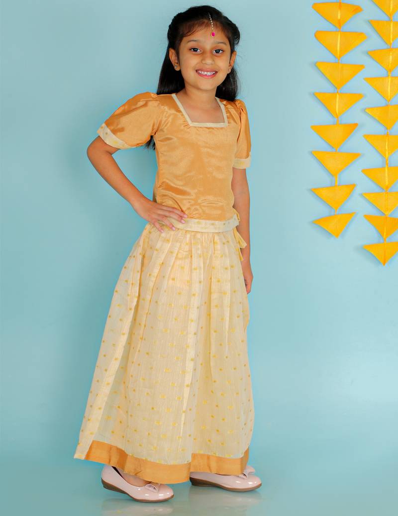 KID1 Pavda Pattu Lehenga