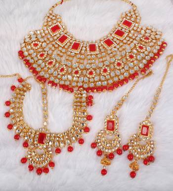 Red cubic zirconia necklace-sets 2