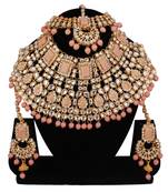 Beige cubic zirconia necklace-sets