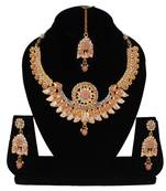 Beige cubic zirconia necklace-sets