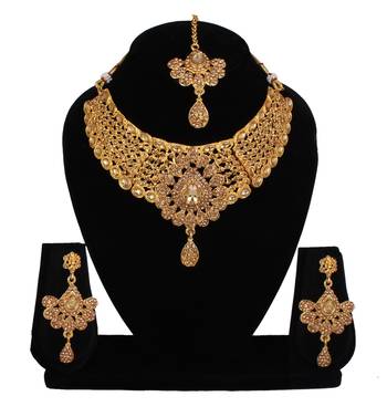 Brown cubic zirconia necklace-sets 1
