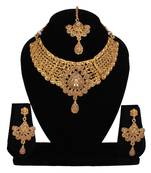 Brown cubic zirconia necklace-sets