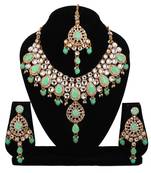 Green cubic zirconia necklace-sets