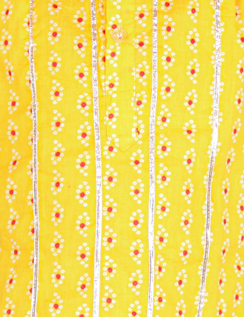 KID1 Gota lace Kurta with dhoti