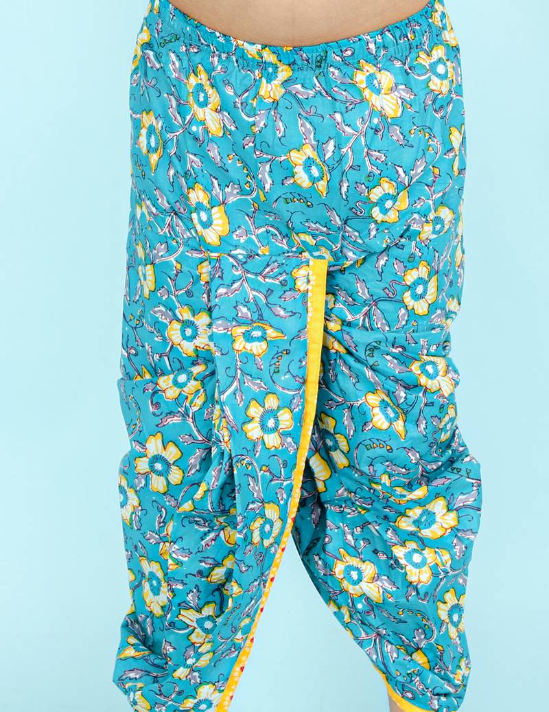 KID1 Gota lace Kurta with dhoti